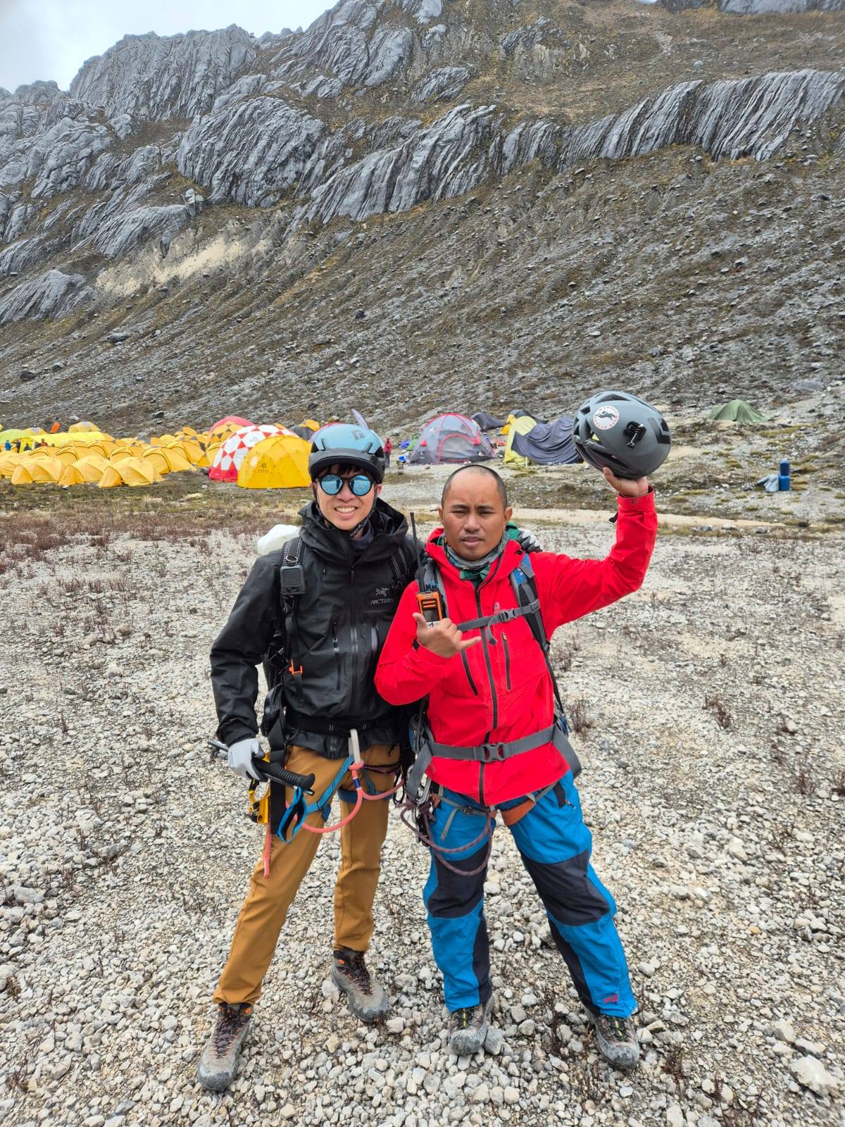 Arlen & Nick Basecamp Carstensz Pyramid
