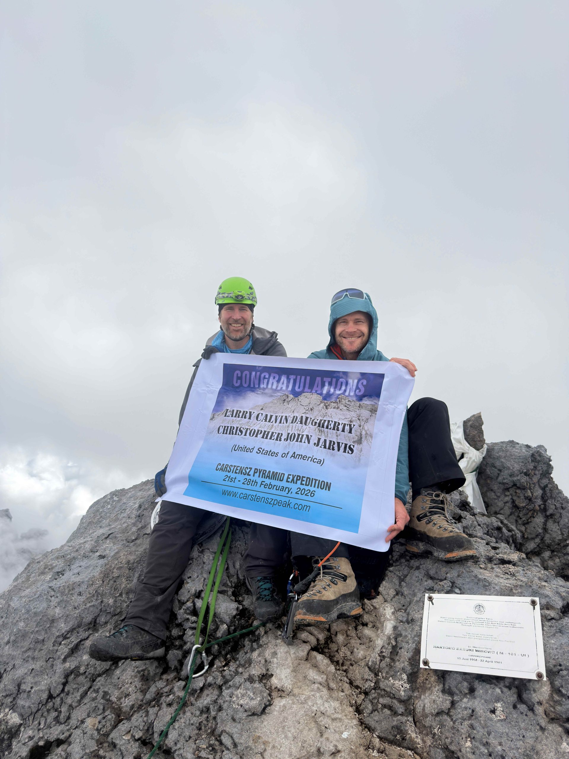 Larry on Carstensz Summit Feb2026