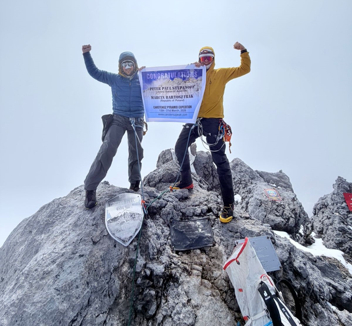 Summit Carstensz March 16, 2026