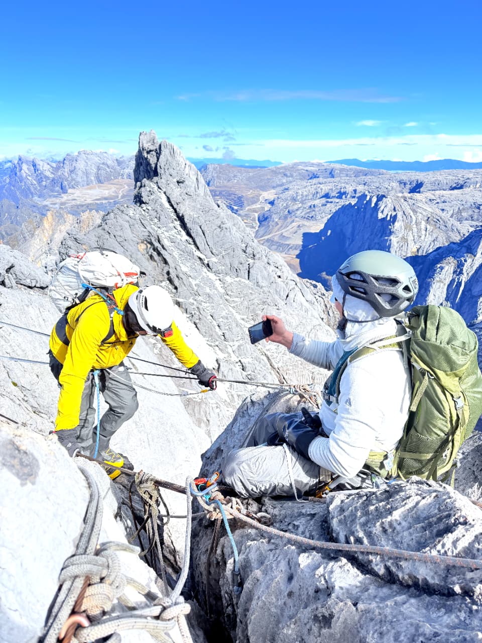 Crossing Burma Bridge of Carstensz Pyramid